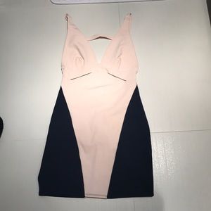 Tight open back dress